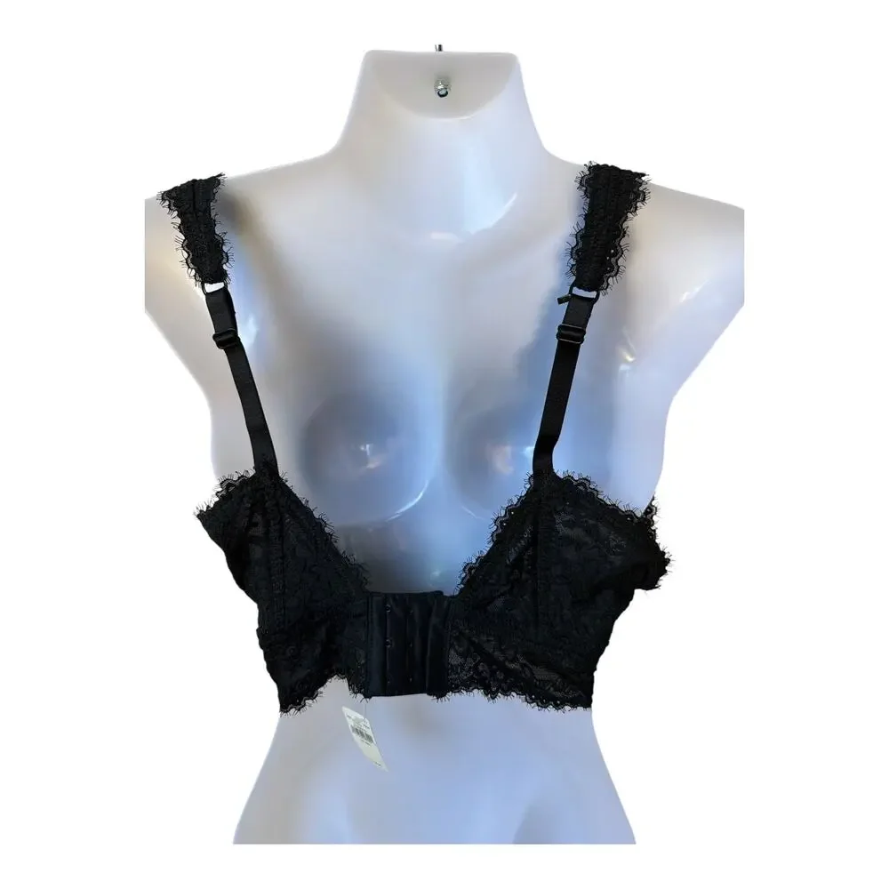Aerie Lace Bralette Bra Size XXL Black New With Tags Wireless - Picture 3 of 5